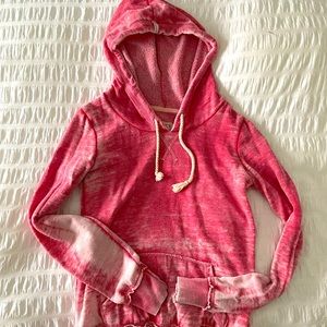 Billabong soft fade, cozy pink hoodie